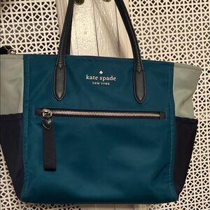 Kate Spade Blue and Black Tote Bag